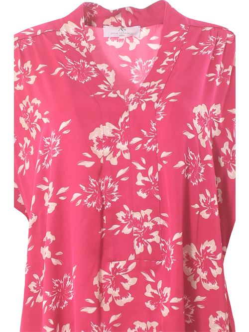 Blusa in viscosa di seta stampata ANNA SERAVALLI | S2029585209/016